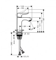 MONOMANDO LAVABO METRIS HANSGROHE